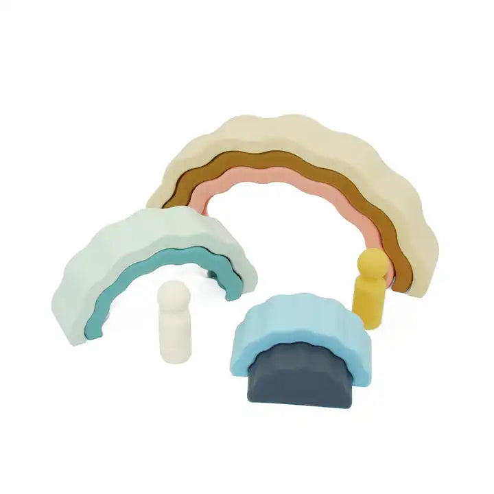 Blocs empilables arc-en-ciel