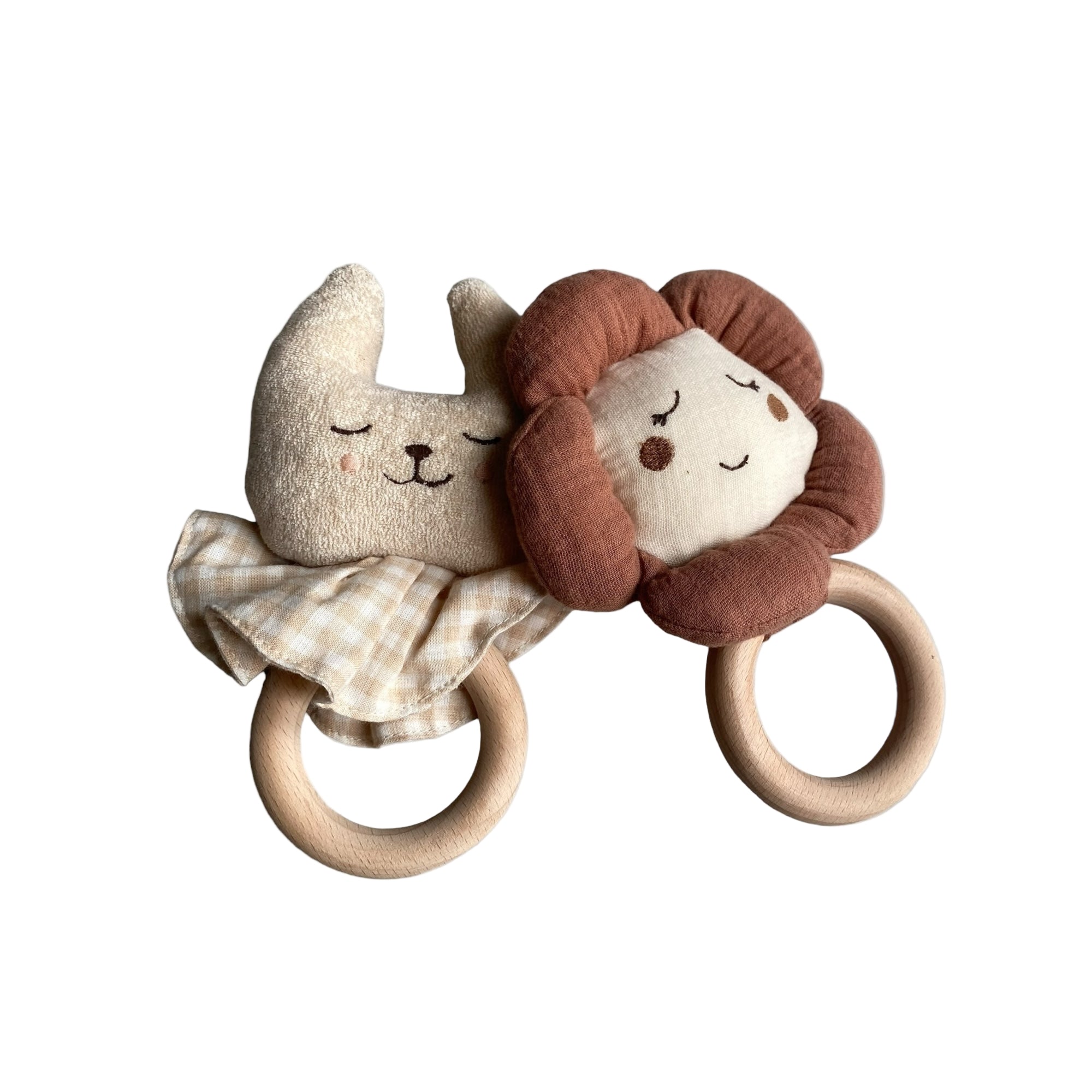 Hochet Peluche Nouveau-né Dès 1 Mois - Premier Jouet Sensoriel