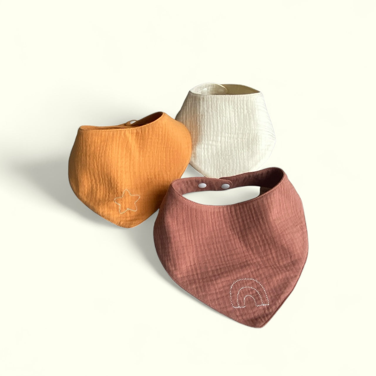 Conjunto de tres baberos vaqueros